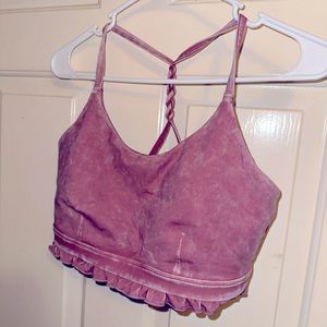 Ruffle sports bra